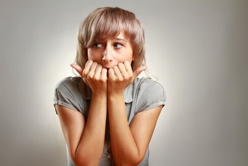 a girl thinks about removing parasites from the body
