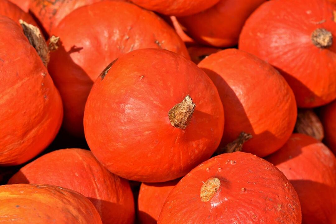orange pumpkin against worms